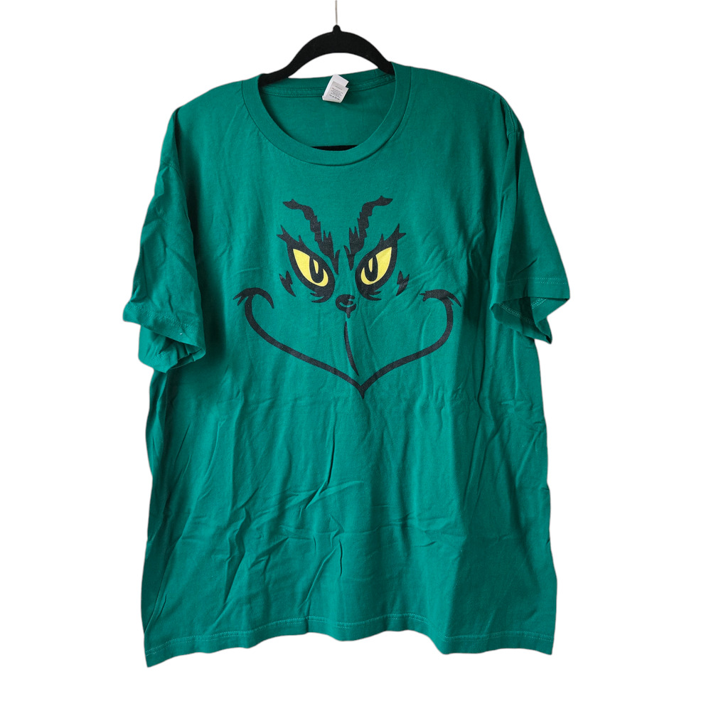 Tultex Brand Grinch T-Shirt Unisex Women's Men's Size XL Green Christmas